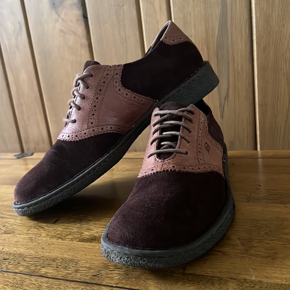 Size 10 Mens Born Suede Leather Wingtip Oxfords main image 4